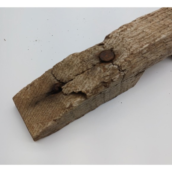 Antique Reclaimed Oak Handmade Barn Door Wooden Hardware Latch Closure Rustic - Picture 10 of 16